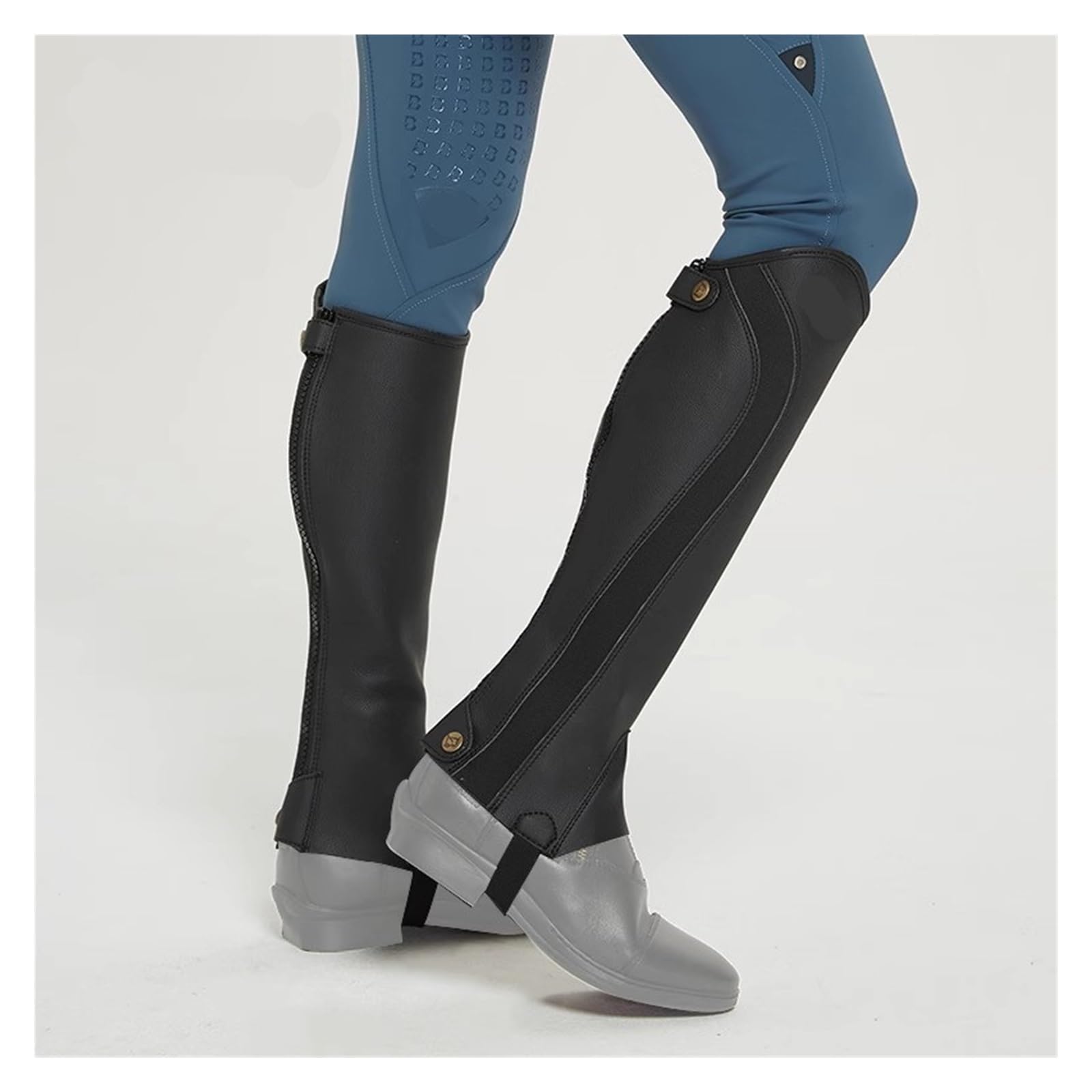 Reiten Half Chaps Reitleggings, for Erwachsene, Reitsport-Radleggings, Ritterausrüstung, bequem und atmungsaktiv