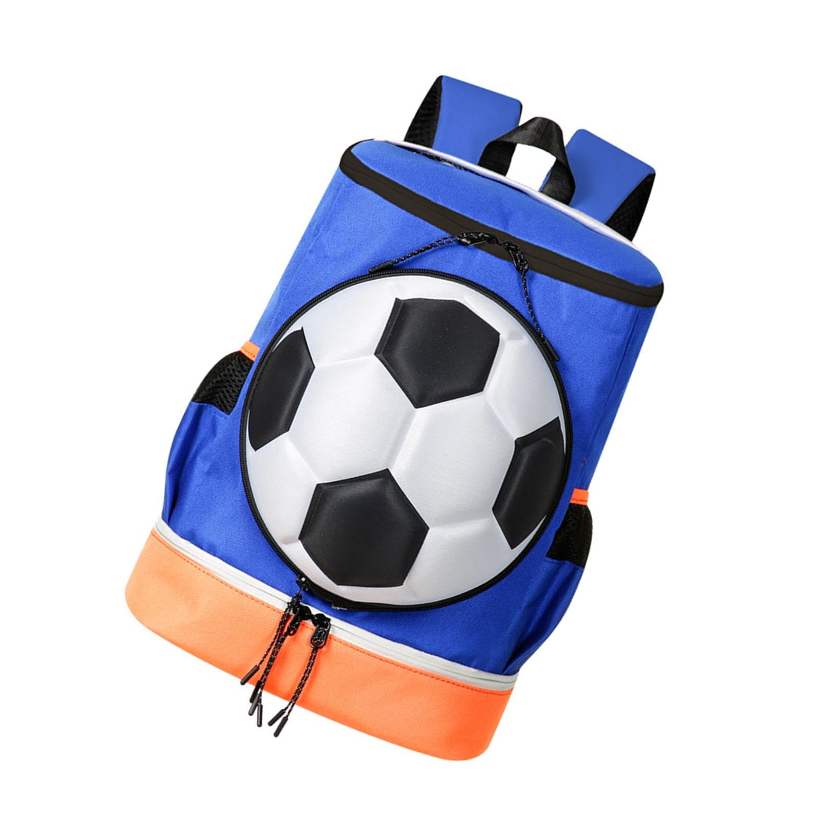 Enakshi® Football Backpack Stylish Casual with Ball Holder for Outdoor Street Fitness Blue Orange|Clothing, Shoes & Accessories | Mens Accessories | Backpacks, Bags & Briefcases-image-26