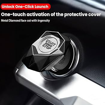 Car Start Button Protection Cover Engine Start Stop Button Cover Decorative Type Car Sticker