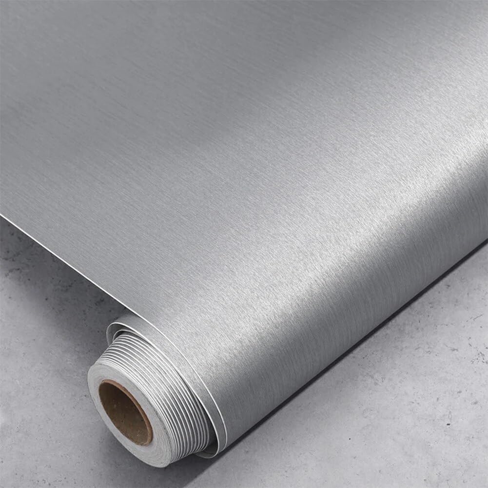 SUNBIRD Self-Adhesive Wallpaper for Walls in Rolls for Kitchen Silver Grey Oil-Proof Table Decorative Vinyls for Walls Wall Stickers Size (24 X 60 Inch) (B0CL4PRH9S) Amazon Price History, Amazon Price Tracker