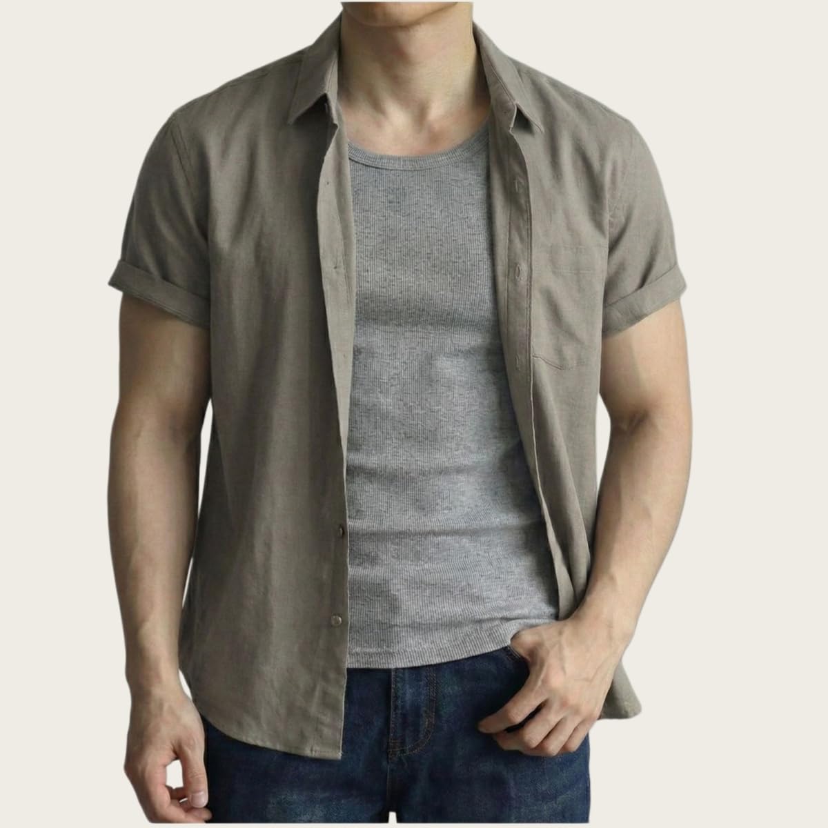 Generisch Pack de 3 camisetas sin mangas de algodón ultrasuaves que realzan la figura, transpirables, acanaladas y sin mangas para hombre y mujer (uso diario)