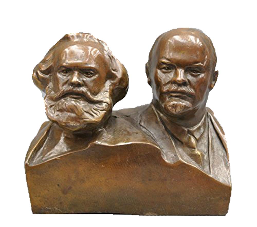Liangliang988 Great Communist Marx And Lenin Bust Bronze Statue