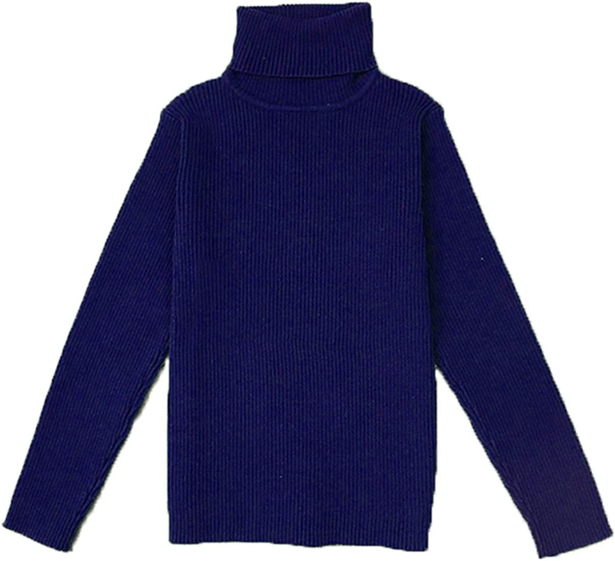 CHACKOBoy's|Girl's Winter Woollen Full Sleeve High Neck Sweater|Skeevy_Pack of 01(Blue)