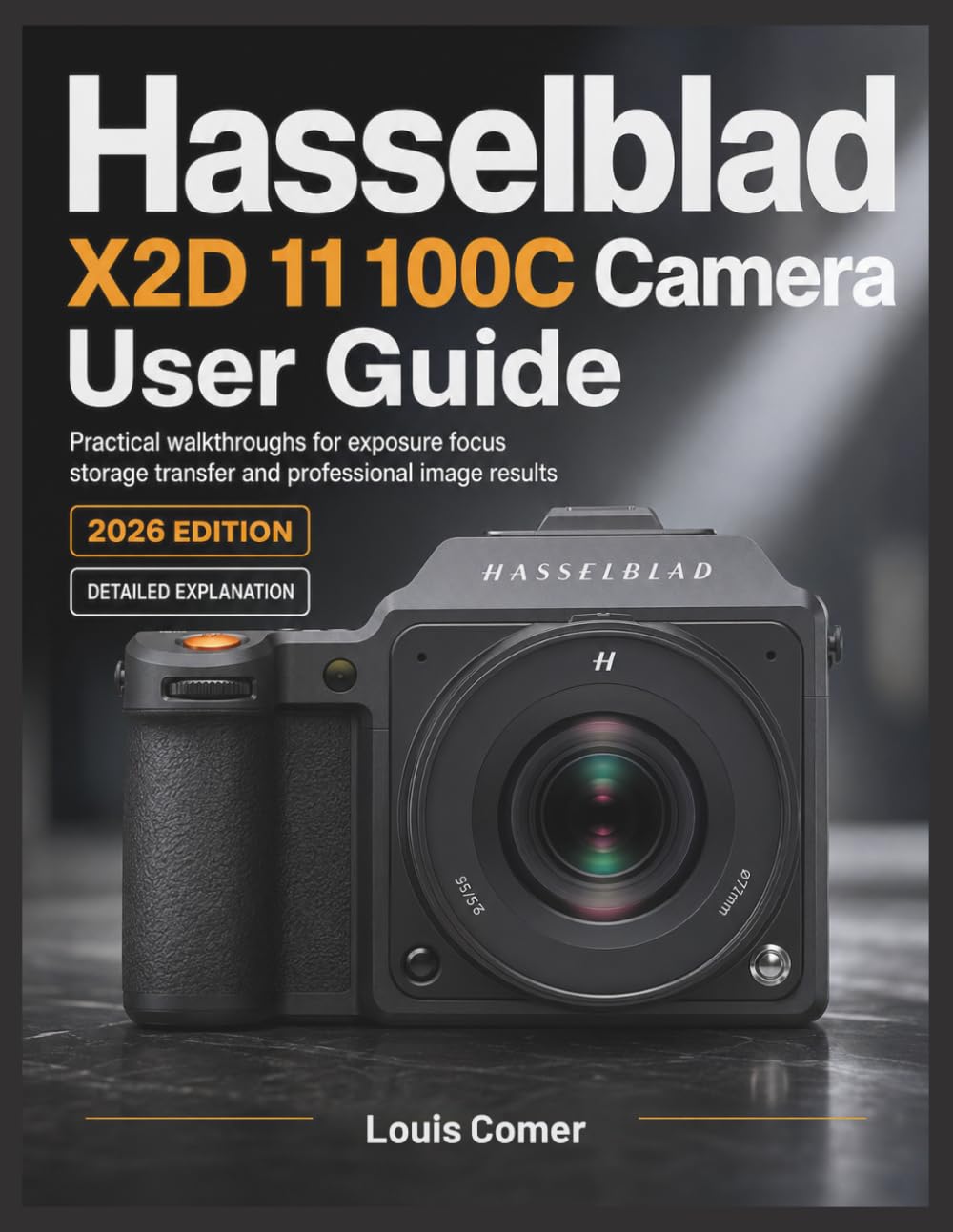 Hasselblad X2D 11 100C Camera User Guide: Practical walkthroughs for exposure focus storage transfer and professional image results
