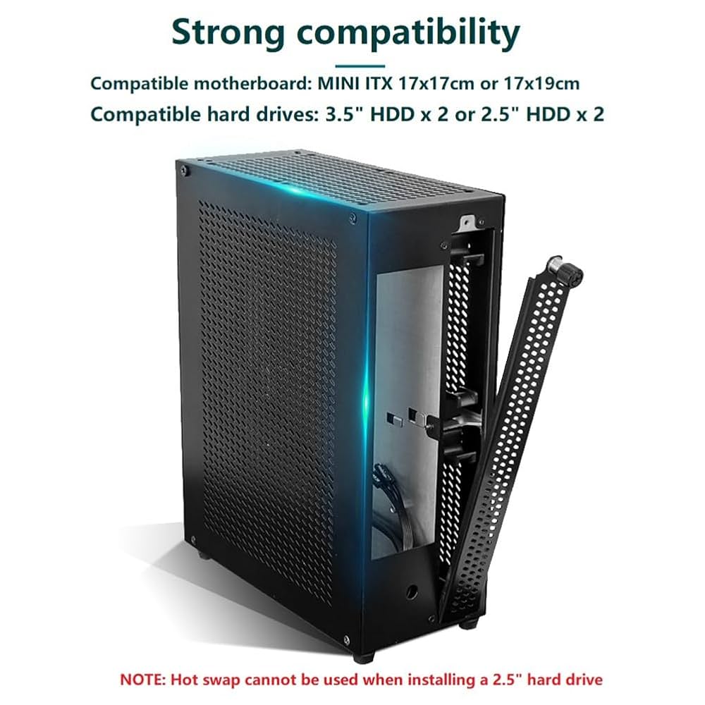 Amazon | Avrpqiwy デスクトップ シャーシ ITX コンピュータ