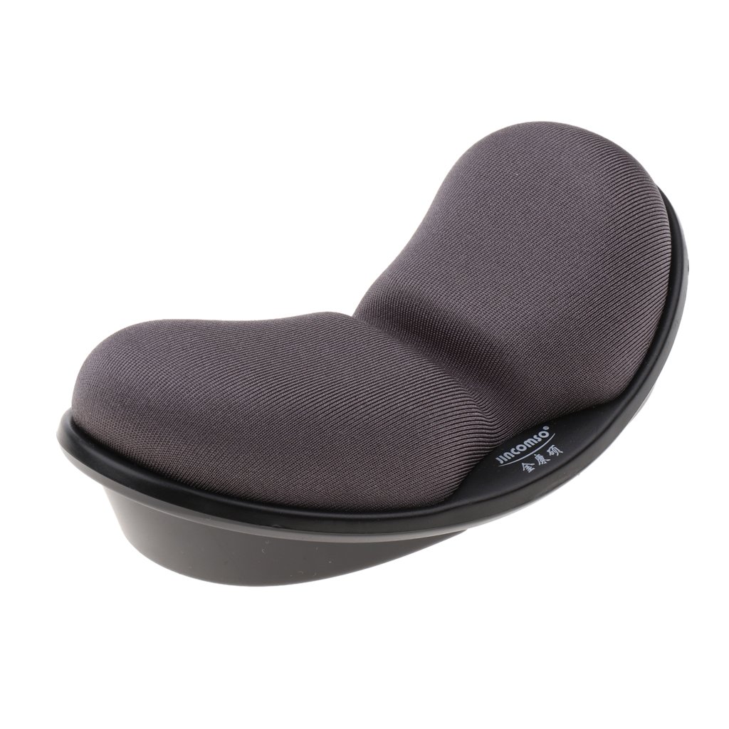 5 set di tappetini poggiapolsi per mouse in memory foam, colore: grigio