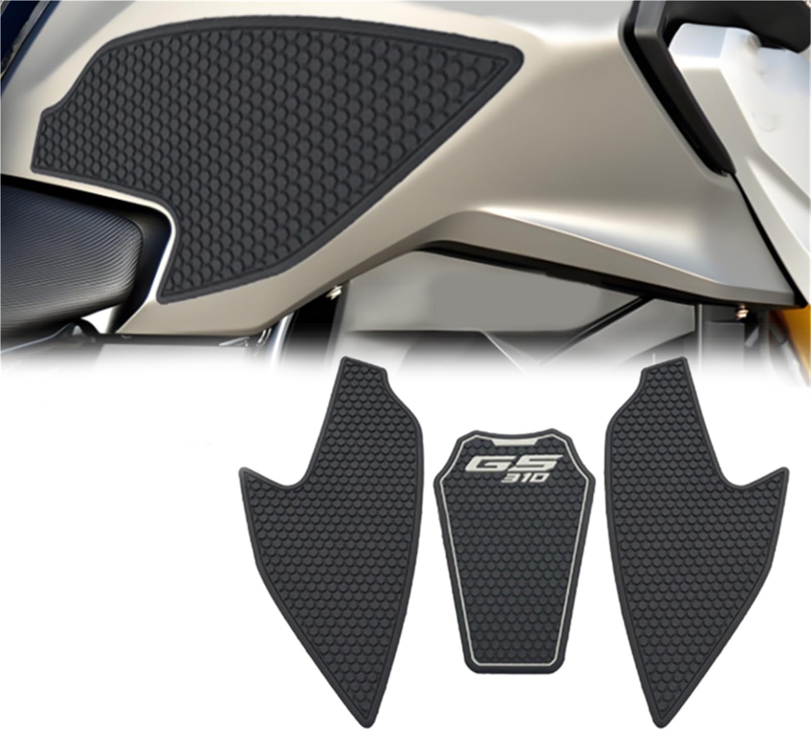 Für G310GS Motorradseiten -Kraftstoff -Tankaufkleber -Pad -Gummiaufkleber
