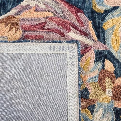 Image of Sifa Carpet Crafted with Care: Premium Hand-Tufted Wool Carpets Royanna Traditional Design Handmade Area Rugs, for Your Room Blue Color Size 9x12 feet (270x360cm)