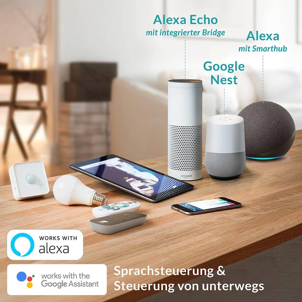 Eglo connect.z Smart Home Led faretto da incasso Saliceto-Z in alluminio bianco, Ø 88 mm, ZigBee, app e controllo vocale, colore della luce, dimmerabile