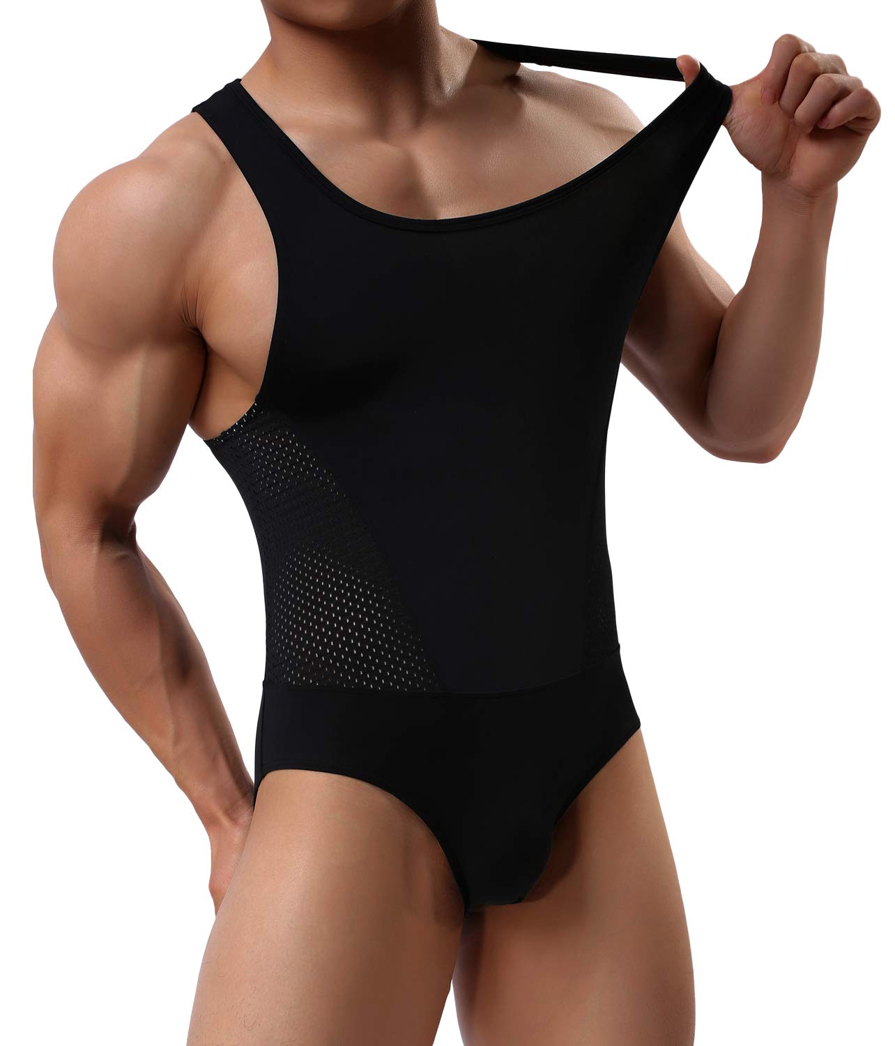 Casey Kevin Body para Hombre Bodysuit Deportiva Leotardo Ropa Interior Sexy Deportivo de Hombre para Gimnasia Danza Bañador Bodies Elásticos