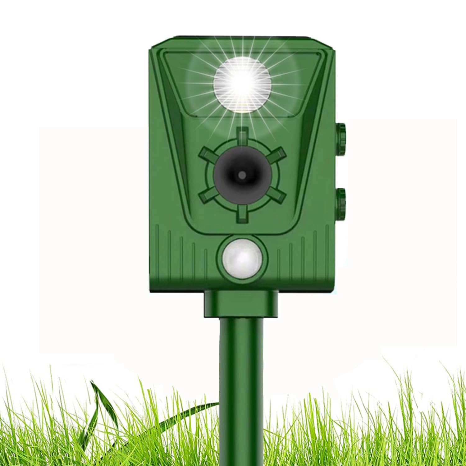 Garden Fox Solar Powered & Waterproof,Ultrasonic Animal Repeller Solar,Fox Repellent,Cat Repellant,Fox Repellent,Rat repellent,Ultrasonic Dog Repellent,Bird Control Cat Fox Dog Deterrent