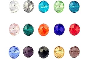 LolliBeads - 6mm Briolette Faceted Crystal Gems for Crafting Jewelry