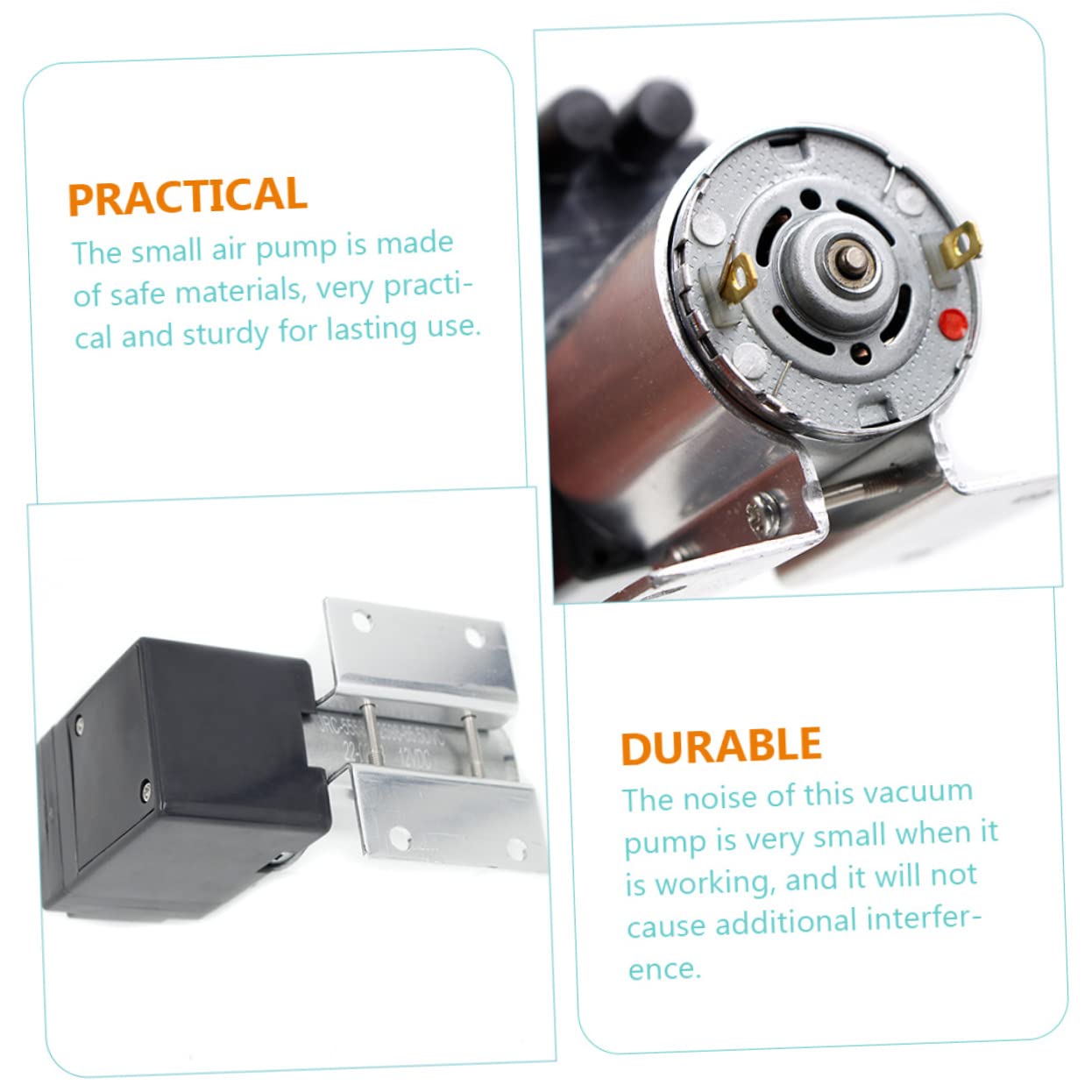 HOODANCOS Inflatable Air Pump 3000n 12v Mini Vacuum Pump Electric Air Compressor 5l/min 65-120kpa Stand