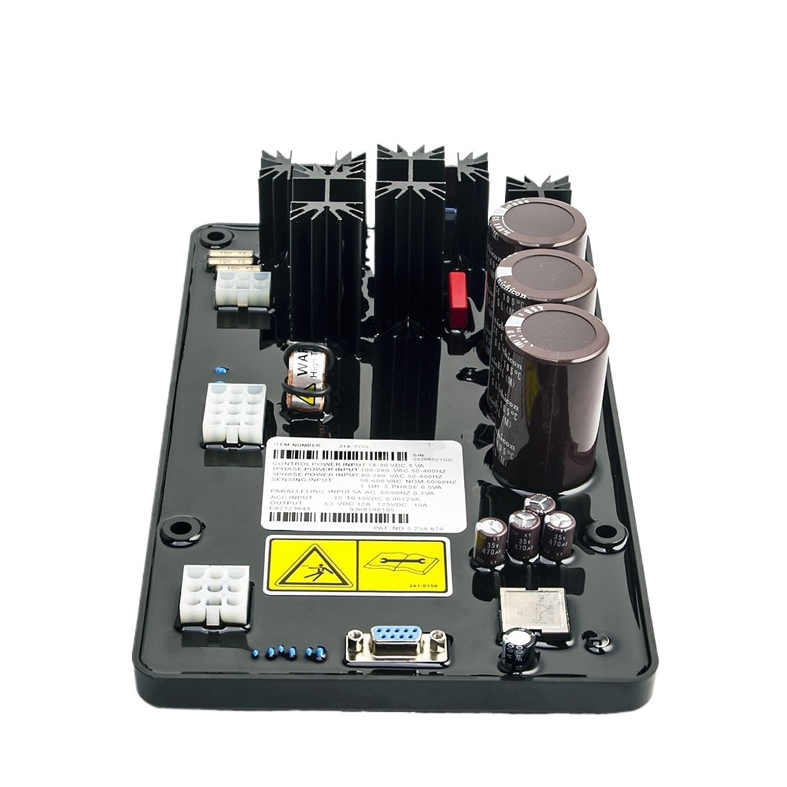 PWANUIGTE 1pcs 314-7755 Generator AVR Automatic Voltage Regulator Stabilizer For Diesel Parts 3147755 Replacement