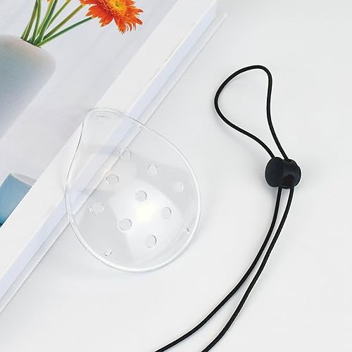 Miniatura 3 de 4 parches de plástico para ojos de 9 agujeros con 4 cuerdas elásticas, transpirables y cómodos, protección ocular, adecuados para niños, adultos,