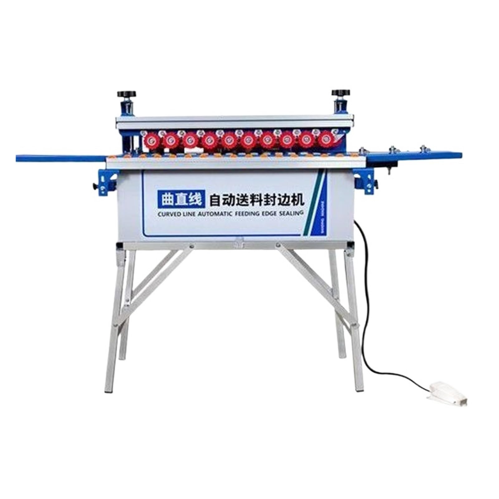 770 Fully Automatic Woodworking Edge Banding Machine Household Trimming and Polishing Speed and Efficiency Improvement(with Board and Shelf)