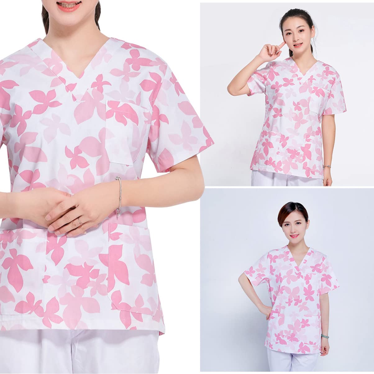 SHERCHPRY 1 Set Postpartum Kit Scollo a V Scrub Top Donne Abiti Acero Scrubs Giacche per le Donne Giacca per le Donne