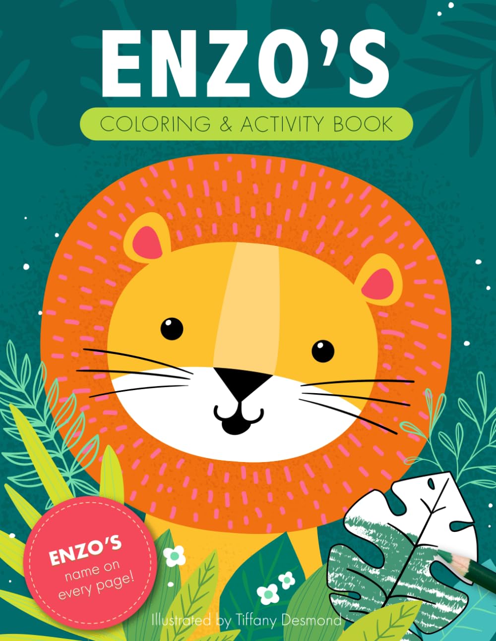 Enzo's Coloring & Activity Book: A Custom Gift For Enzo - His Name on Every Personalized Coloring Page (Personalized Coloring Pages)