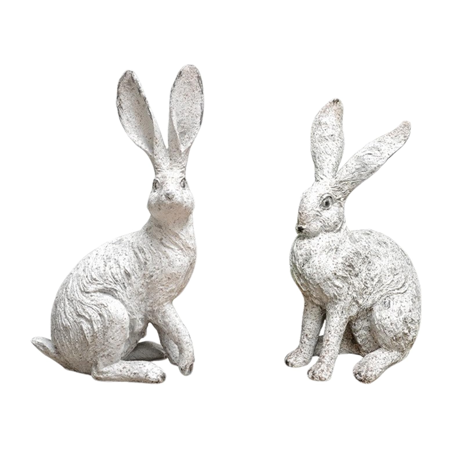 Medium Size Bunny Decor Garden Statue,Resin Sitting Rabbit Figurine,Standing Rabbit Outdoor Garden Statue for Lawn,Balcony-Yard Art Garden Patio Decor,Unique Housewarming Birthday Gifts for Women