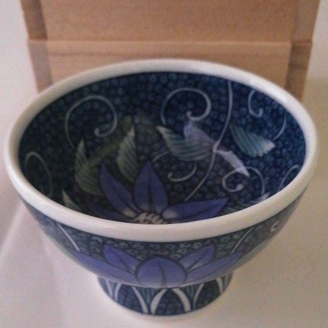 波佐見焼 峰雪作 手描き染付 珈琲椀皿 カップ＆ソーサー ぐい呑 波佐見