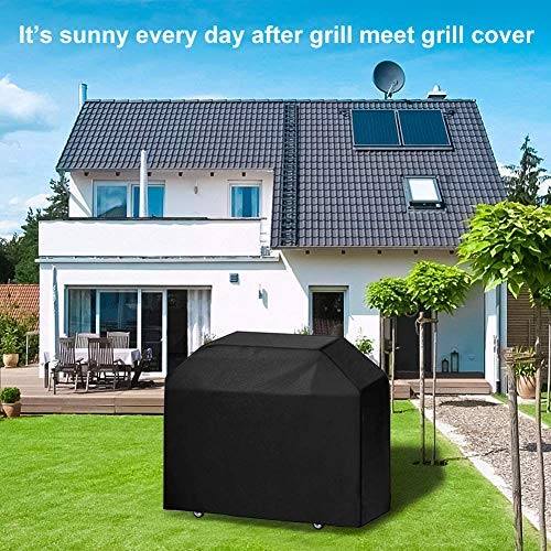 Copertura Per Barbecue Universale 145x61x117 Cm | Resistente E Impermeabile Con Tessuto Oxford | Protezione UV E Antistrappo Per Griglia A Gas O Carbonella