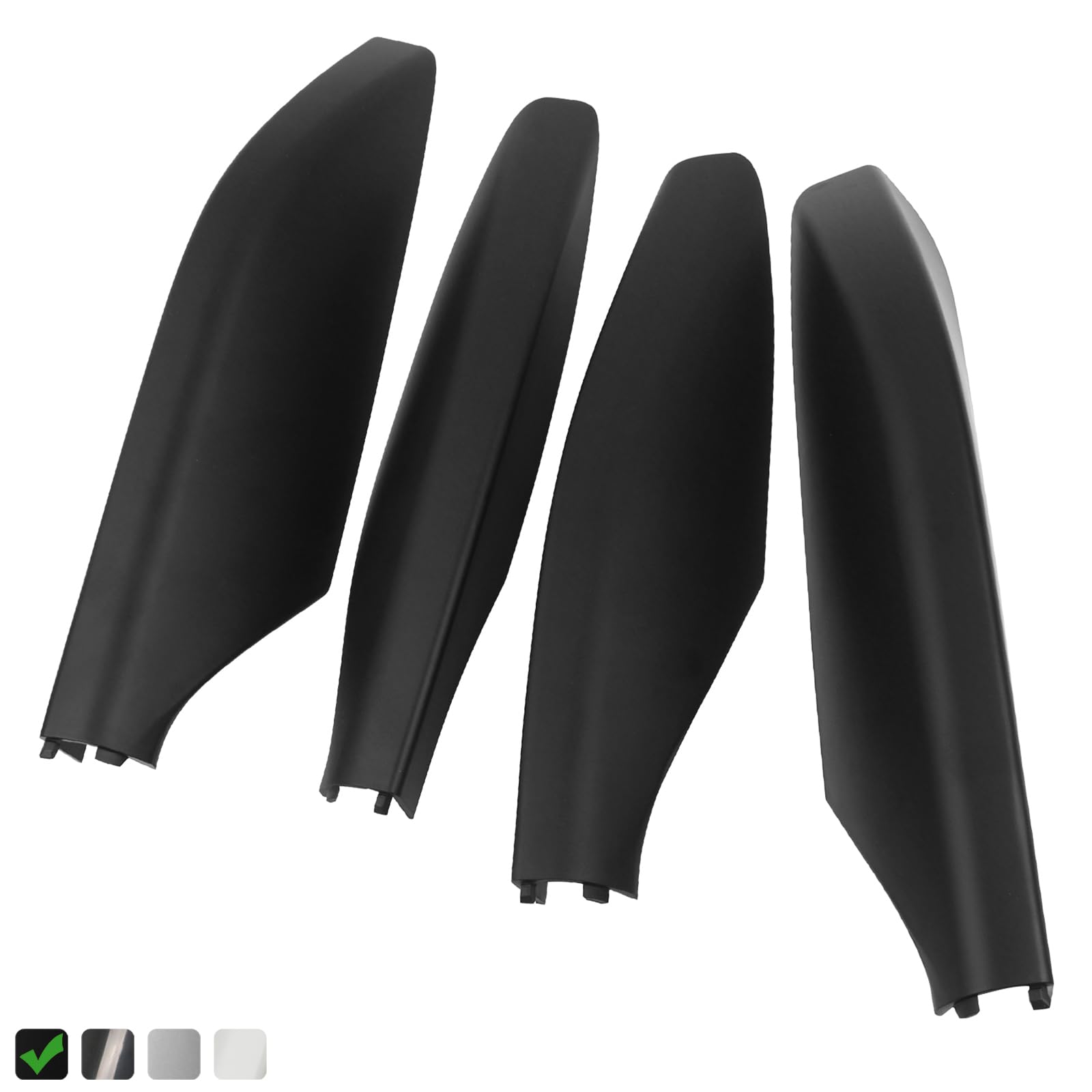 4pcs Matte Black Roof Rack Rail Leg End Cover for Lexus GX470 Toyota Land Cruiser Prado FJ120 2003-2009 Replaces 63493-60060-C1 63494-60050-C1