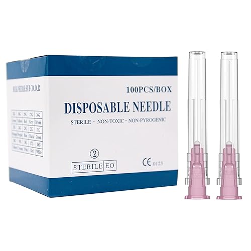 Miniatura 6 de Paquete de 100 suministros de medición de laboratorio de calibre 18 de 1 pulgada, empaquetados individualmente