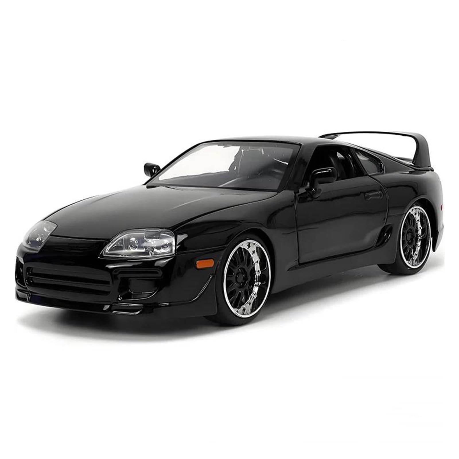Audsni Black Die-Cast Diecast Car Model For Toyota For Supra 1995 Diecast Model Car