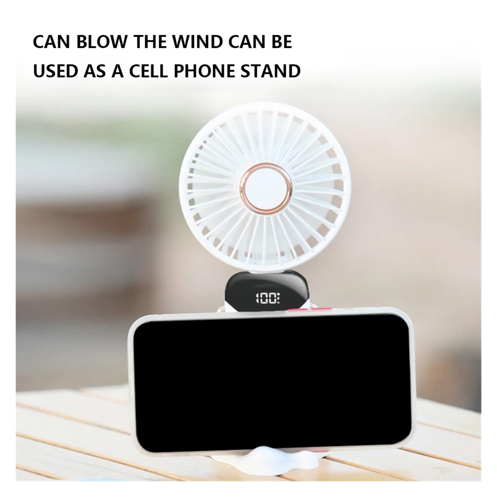 Przenośny wentylator ręczny, Przenośny wentylator ręczny 5000 mAh USB, składany, wielokolorowy