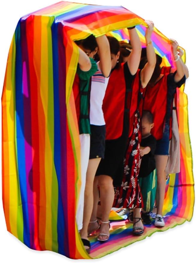 Kids Teamwork Games Playing Run Mat, Adult Team Building Team Collaboration Game Rolling Running Pad, with Travel Bag (Size : Kids-6M/20FT)