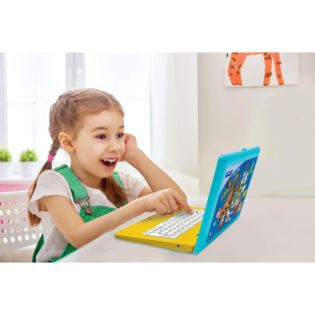 Lexibook, Toy Story Computadora Educativa, JC601TSi1LXB | Inglés/Francés, 164 actividades, Matemáticas, Juegos de lógica, Modo de música, Pantalla LCD