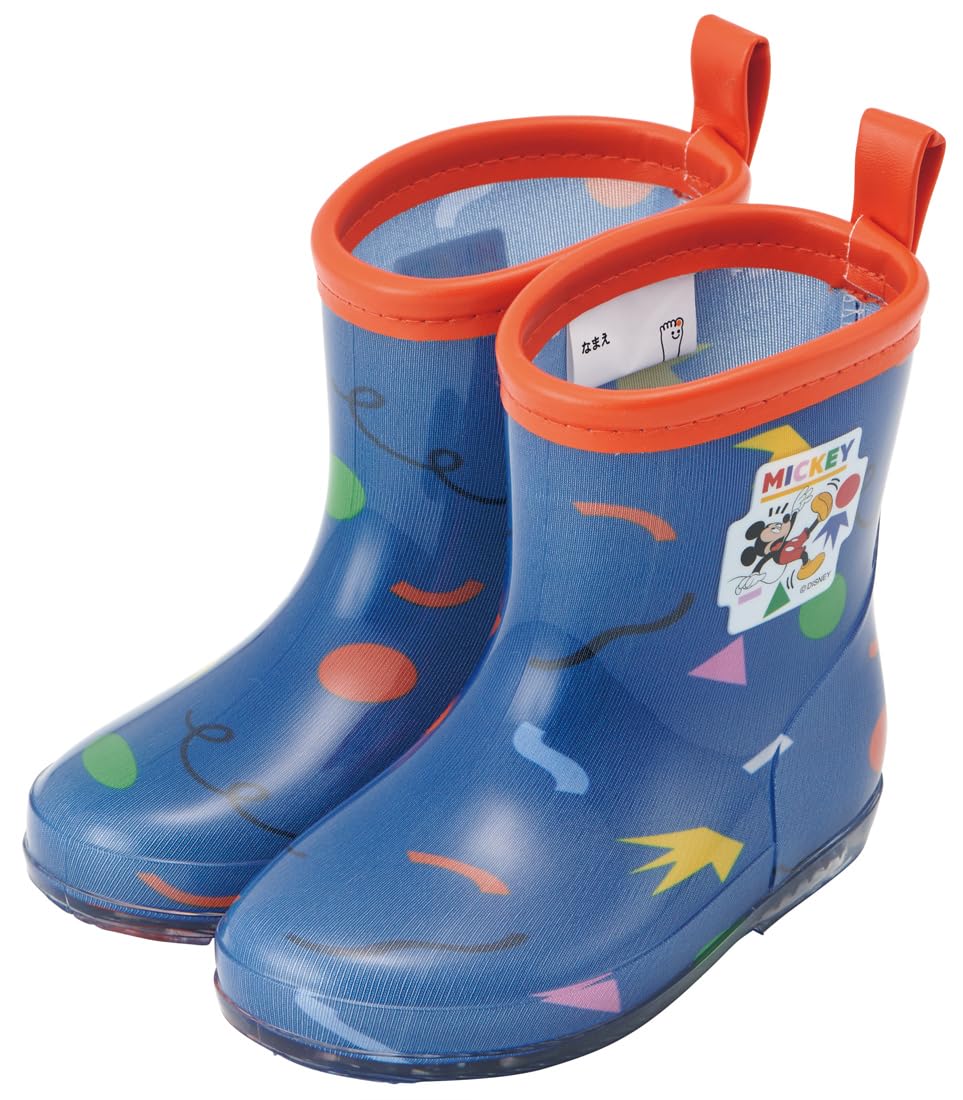 さと　ミニーマウス 長靴 子供用 黒と赤 さと ミニーマウス 長靴 子供用 黒と赤 長靴 キッズ 子供 17cm