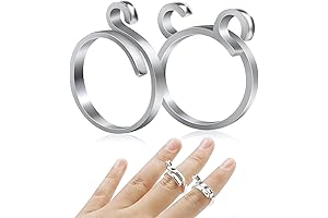 Ergonomic Adjustable Crochet Ring for Seamless Knitting