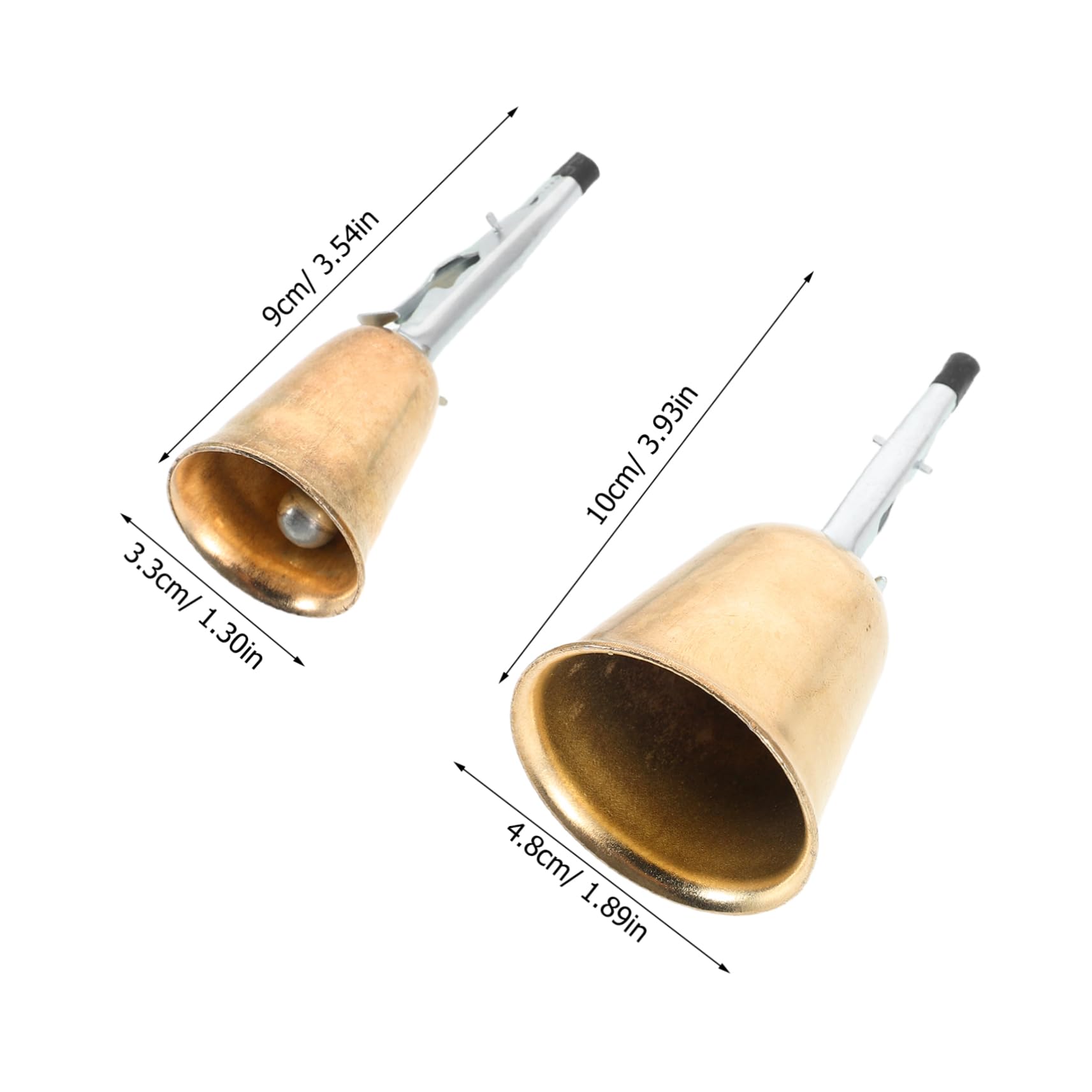 SUPVOX Fishing Bells for Rods 2pcs Bait Alarms Fishing Pole Alarming Bells Versatile for Sea Fishing