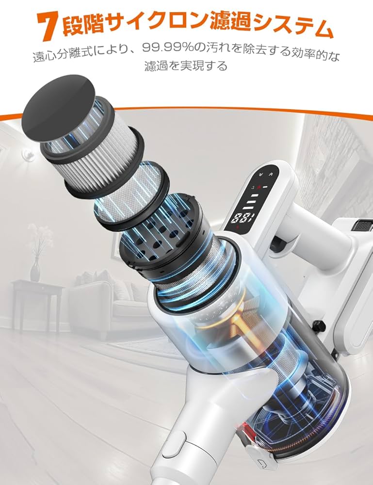 Amazon | 掃除機 コードレス 【2025革新モデル&26000pa超強力