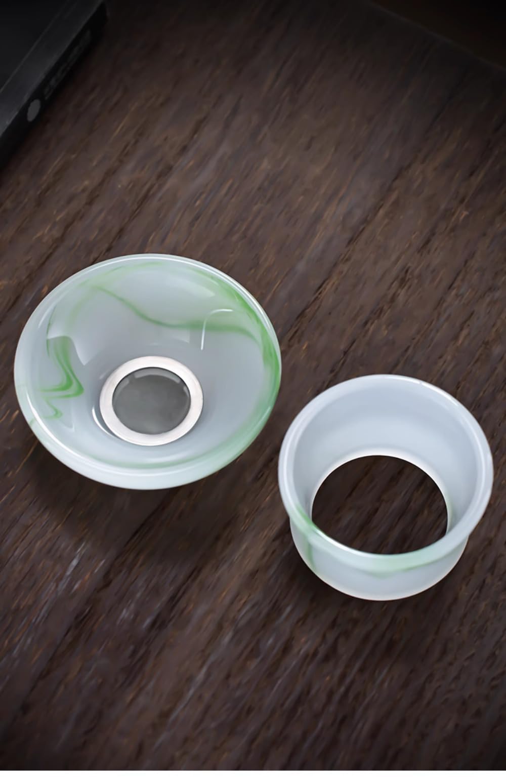 9 cm Teesieb aus Edelstahl, Keramikfilter, Teetrenner, Tee-Set-Zubehör