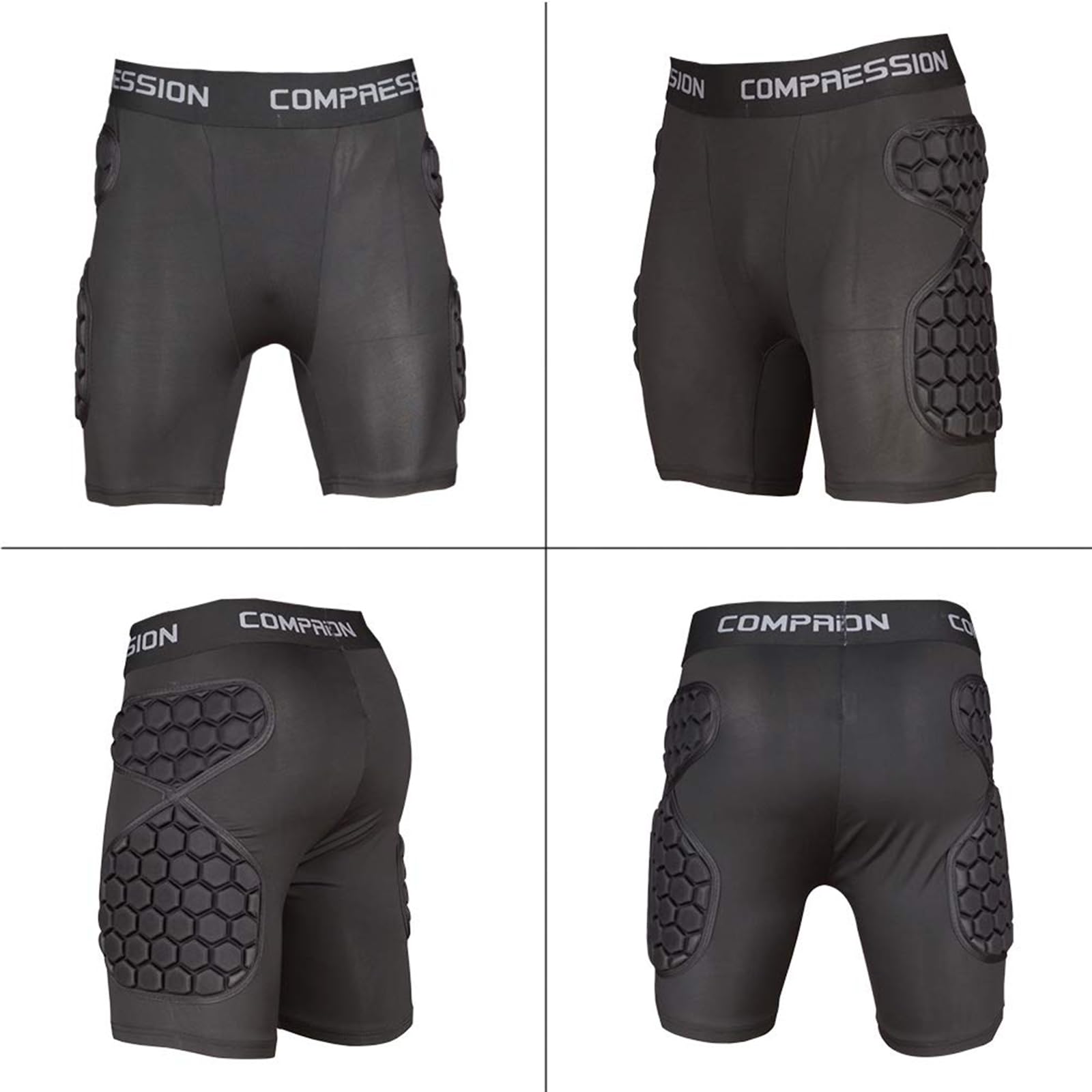 Camiseta deportiva de portero para hombre con protector de esponja