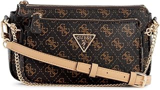 GUESS Women's Black Printed Crossbody Bag| Ladies Purse Handbags | Gift For Ladies Price In India