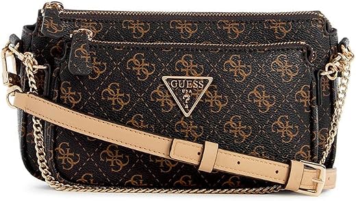 GUESS Women's Black Printed Crossbody Bag| Ladies Purse Handbags | Gift For Ladies