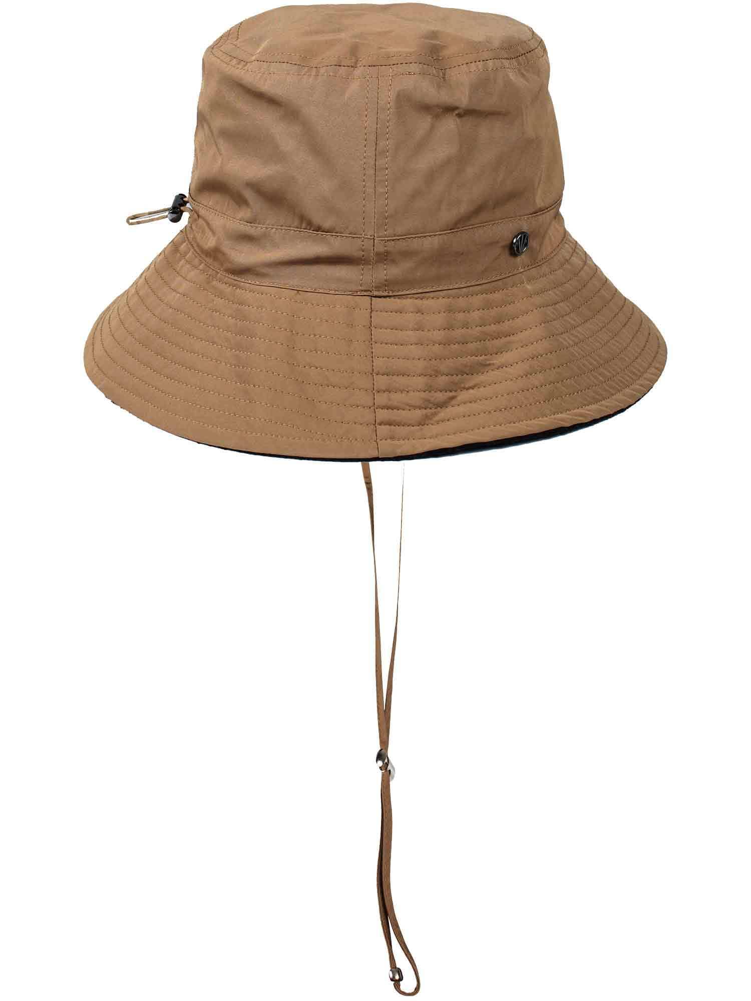 LOEVENICH Warmer Regen Bucket Hat | Wasserdicht | 100% Polyester | Mit Kinnband | OneSize | Für Damen