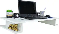 Mesa Escrivaninha de Estudos Suspensa Escritório Notebook Home Office 90cm