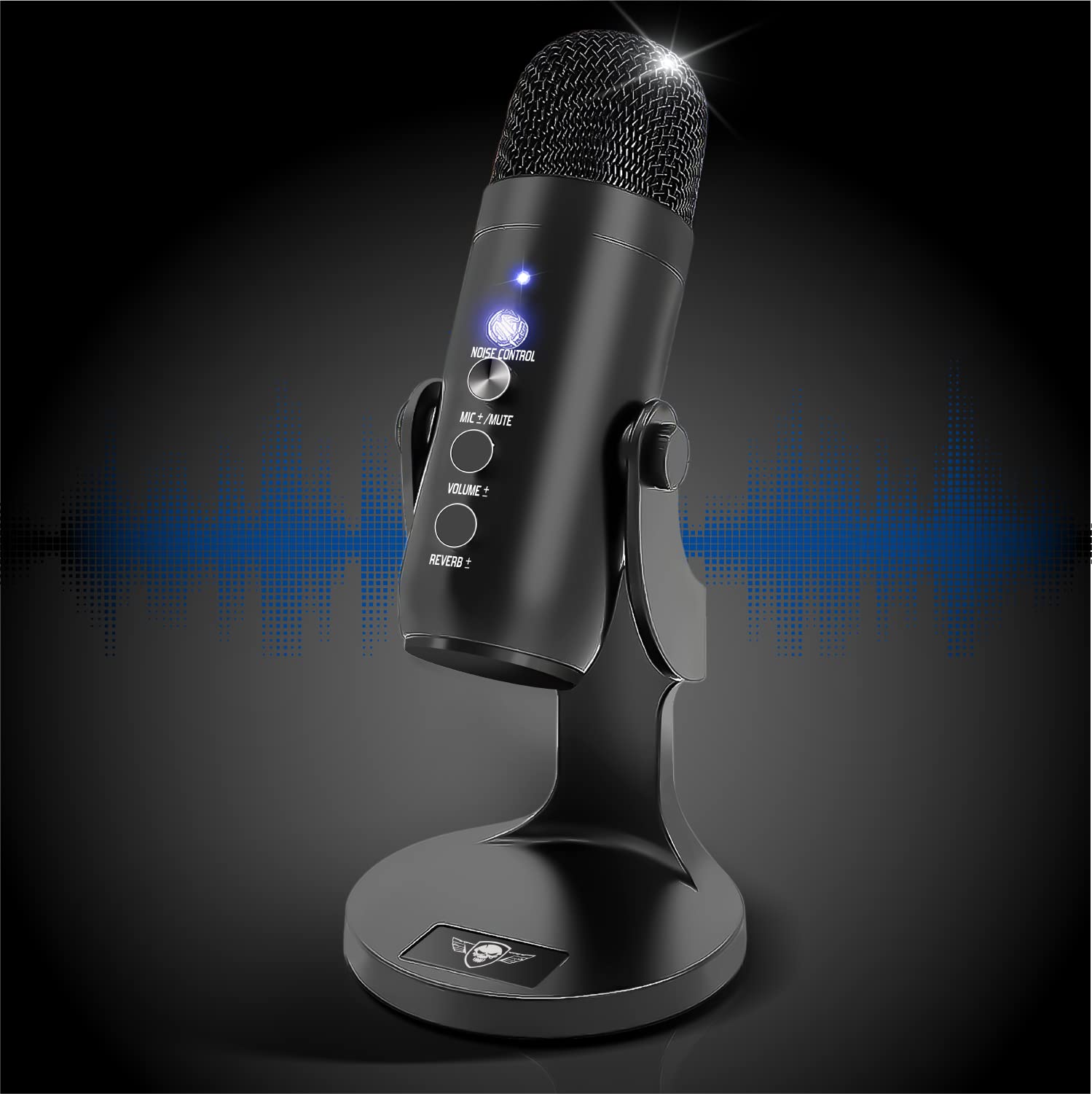 Spirit Of Gamer - EKO 700 - Microphone de Jeu cardioïde avec Support antidérapant - Idéal pour l'enregistrement Vocal, Le Streaming, Le podcasting et ASMR - Compatible PC Gamer et Mac