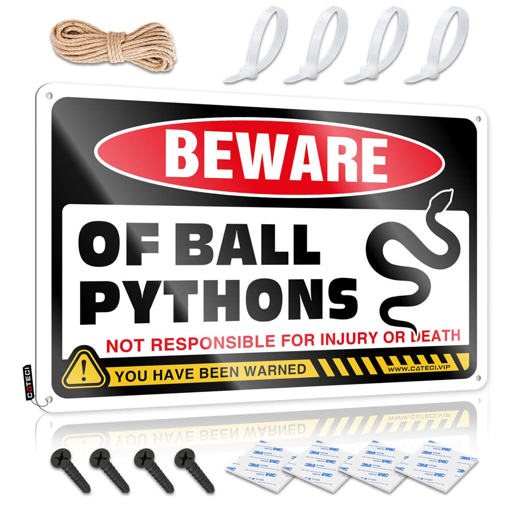 ZTBBDNQHA Signs For Garage Beware Of Snake Sign Drinking Signs Funny Outdoor Bar Signs(20X30CM)