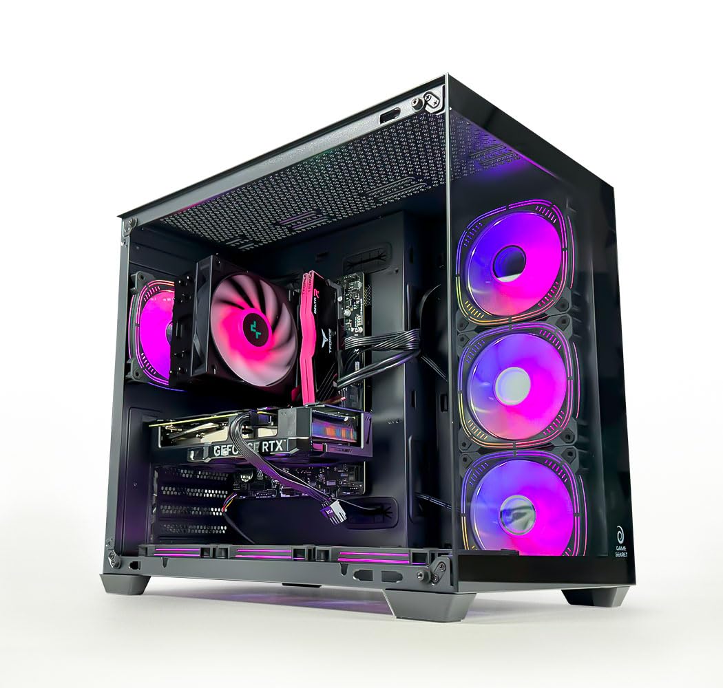 GAME SEKRET (Upgraded) Creed Gaming PC - Intel Core i5-12400F | RTX 4060 8GB GPU | 32GB DDR4 RAM | 500GB NVMe SSD + 1TB HDD | Air Cooler | H610 MB | 650W 80+ PSU | WiFi/BT/Win11 Pro | Desktop Computer