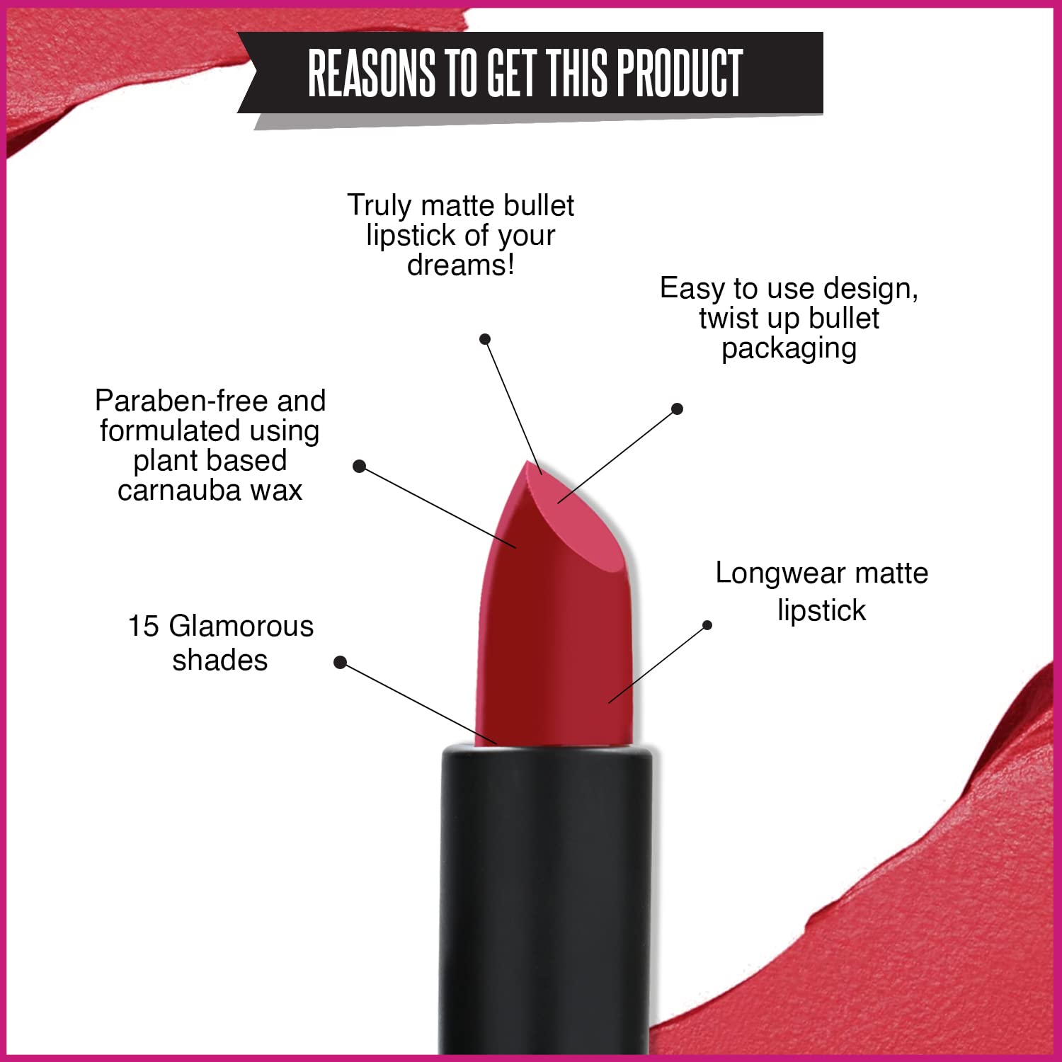 STREET WEAR Matte Lipstick -BRICK BROWN (Brown) - 4.2 gms -Longwear, Velvety texture, Fade-resistant, High Color payoff, Lightweight Matte Lipstick, Plant-based Canuuba wax, Paraben-free 2