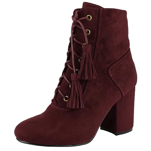 burgundy boots