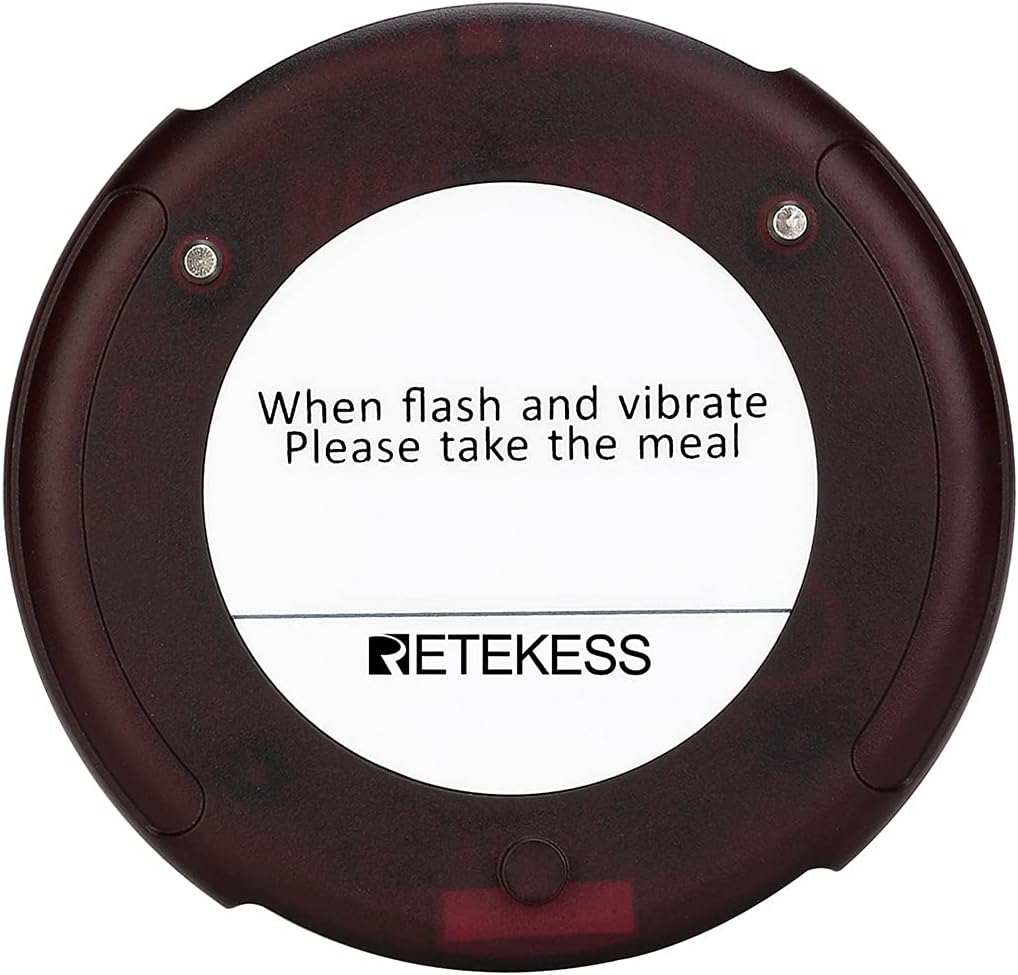TD163 Single Buzzer,Max 998 Beepers,31 Prompt Modes,Compatible Pager for Restaurant,Resorts,Church,Food Court