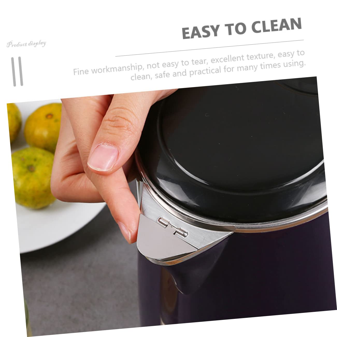 Alipis 3pcs Kettle Cover Glass Water Pitcher Kettles Accessories Water Kettle Spout Caps Boiling Kettle Spout Covers Nozzle Stainless Steel Silver Household Electric Kettle Cover