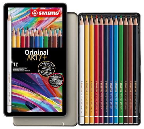 STABILO - Premium-Buntstift - Original - ARTY+ - 12er Metalletui