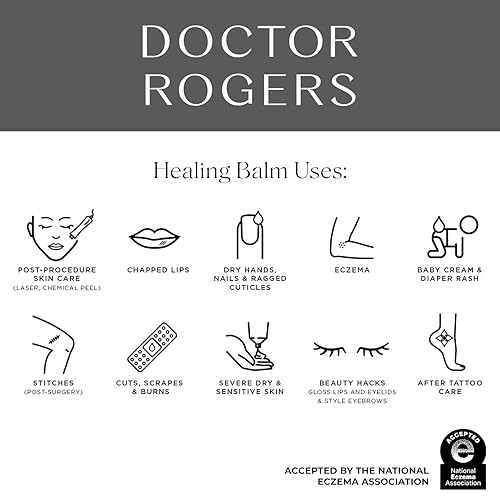 Miniatura 3 de Doctor Rogers Restore Bálsamo curativo  Ungüento curativo multiusos y gel hidratante para aliviar el eccema  Protege y calma la piel lesionada,